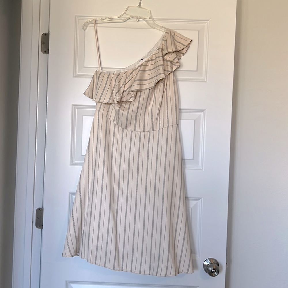 Ann Taylor cross shoulder A line dress